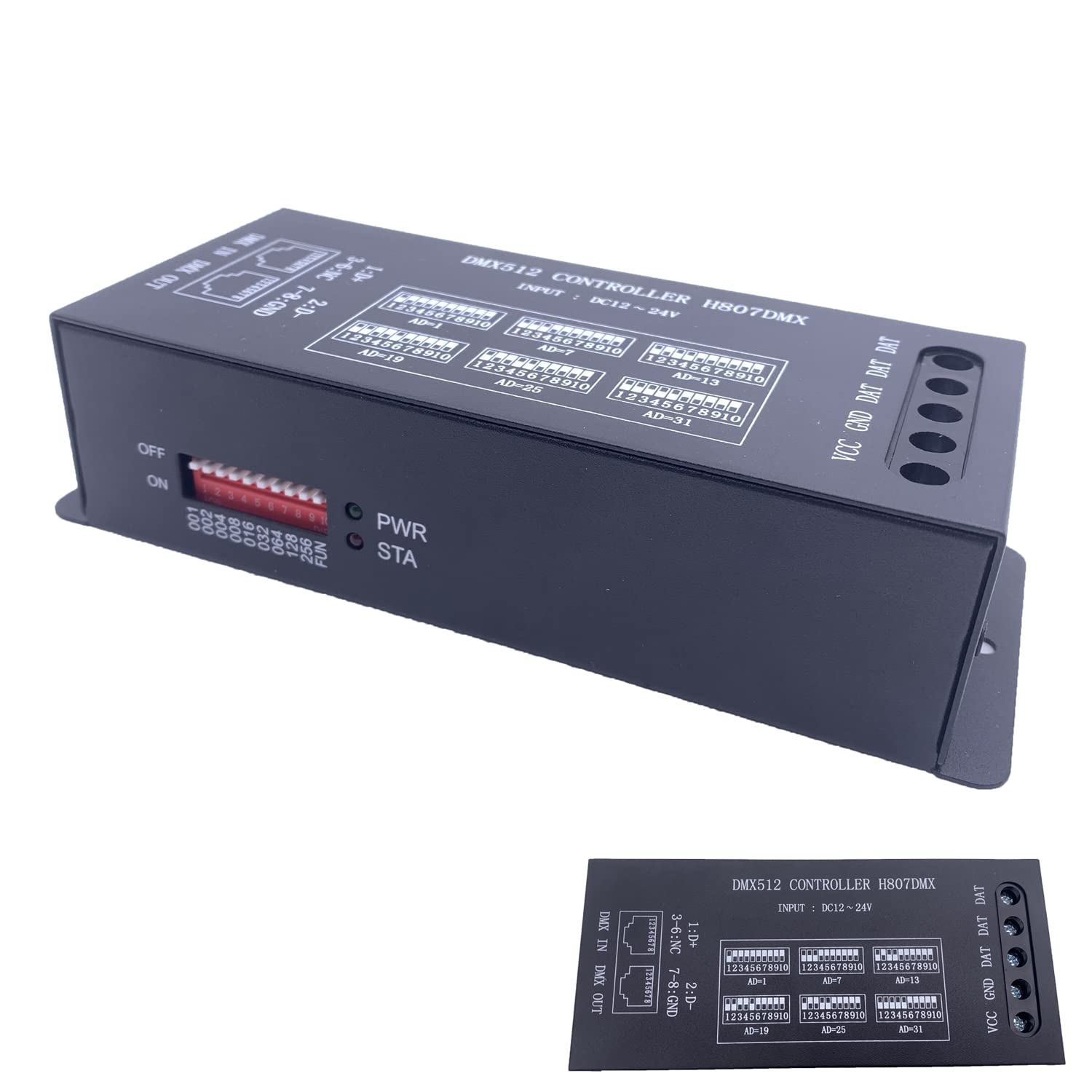 Amazon.com: TOPXCDZ H807DMX512 RGB LED Controller 1024Pixels
